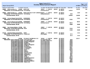 disbursement inv